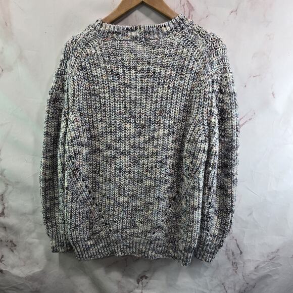 Rails Sweater Womens Small Black Gray Marled Lux Kaleidoscope Crew Neck Wool - Picture 5 of 12